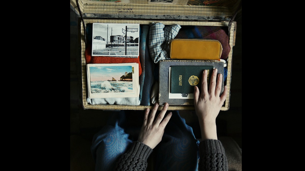 Reisende auf einem Bein