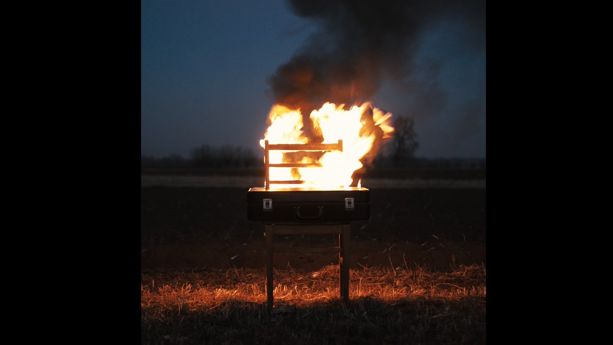 Reisende auf einem Bein