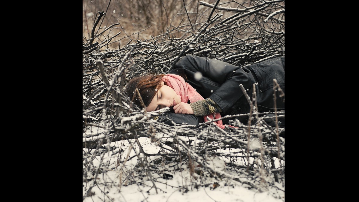 Reisende auf einem Bein